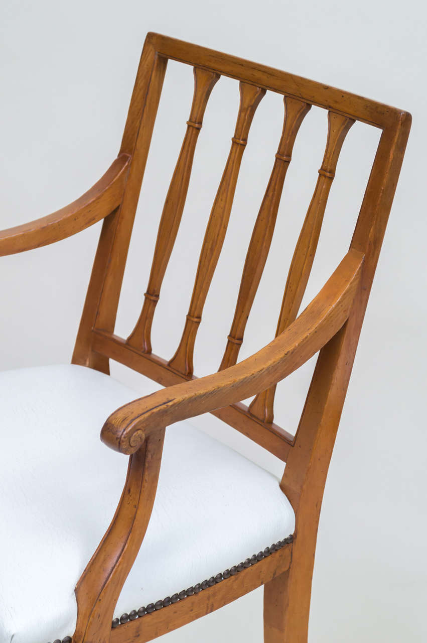 Mid-20th Century Set of Eight Italian Neoclassic Design Moderne Chairs